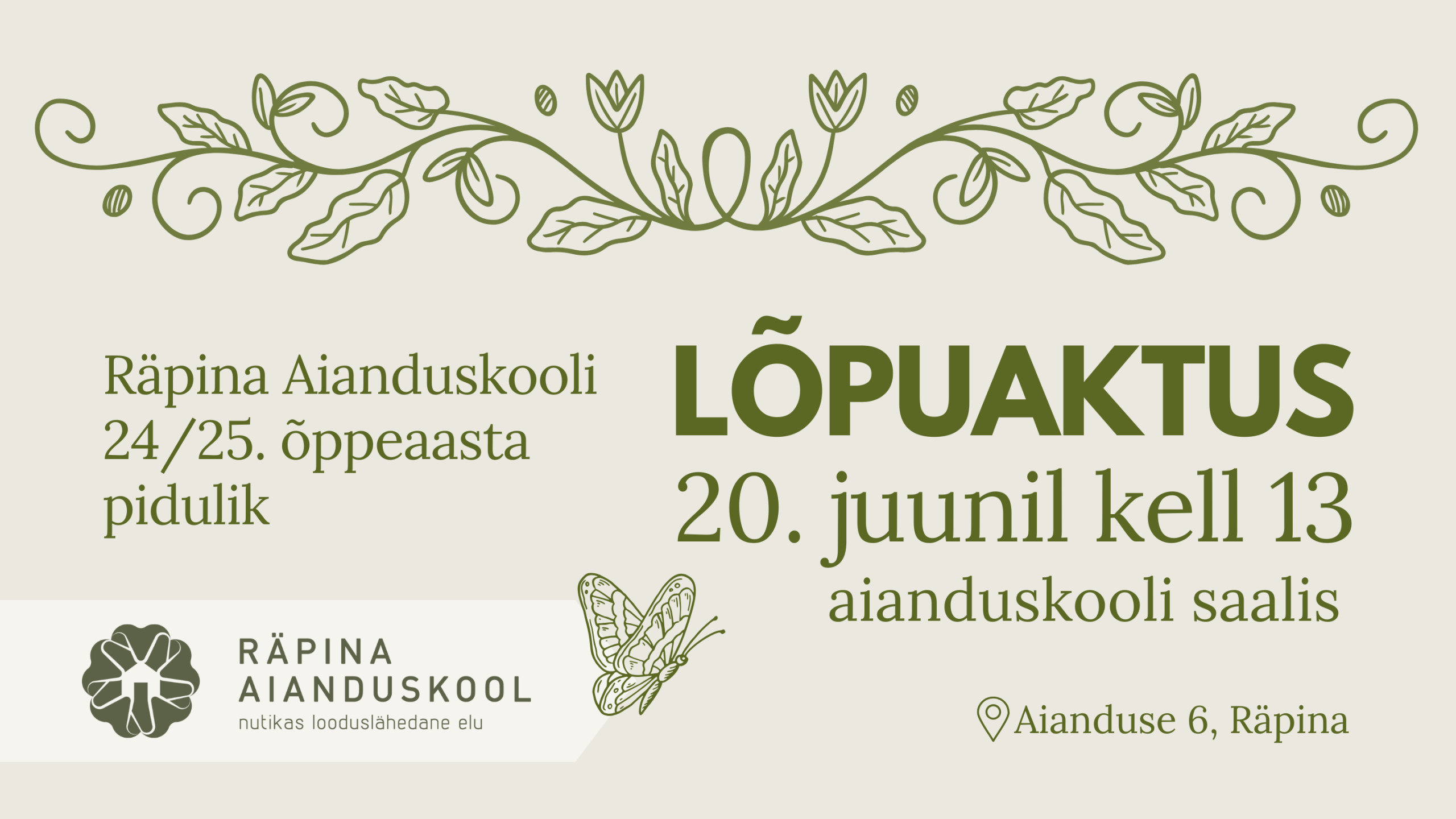 Lõpuaktus 20. juunil