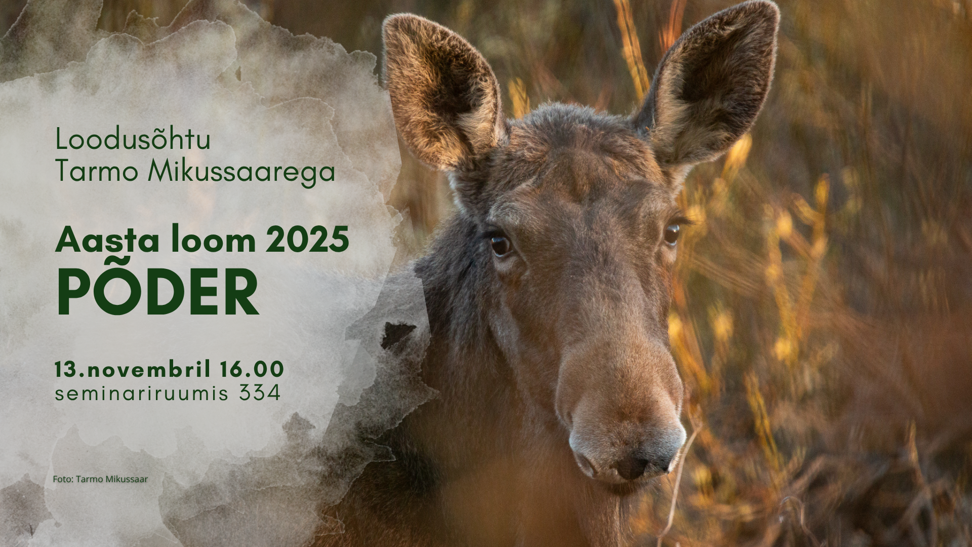 Loodusõhtu 13. novembril