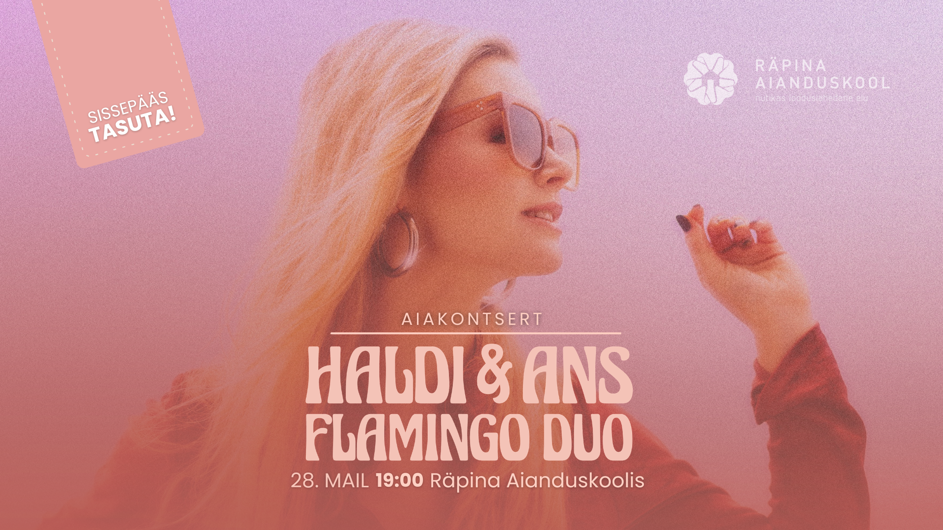 Aiakontsert 28. mail: Haldi ja ans Flamingo Duo